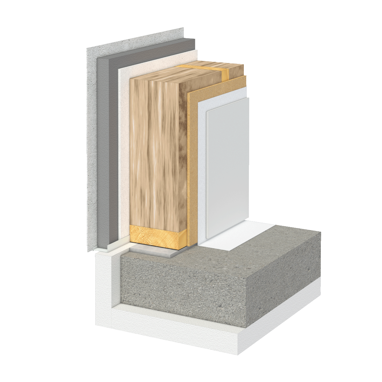 Querschnitt FingerHaus THERMO+ Fundamentplatte